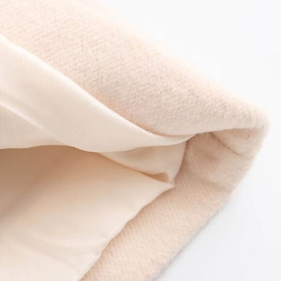 ZARA CROPPED WOOL BLEND DOUBLE BREASTED COAT - Picture 6 of 9